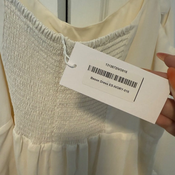 Reformation Besse Dress Ivory - Picture 3 of 4